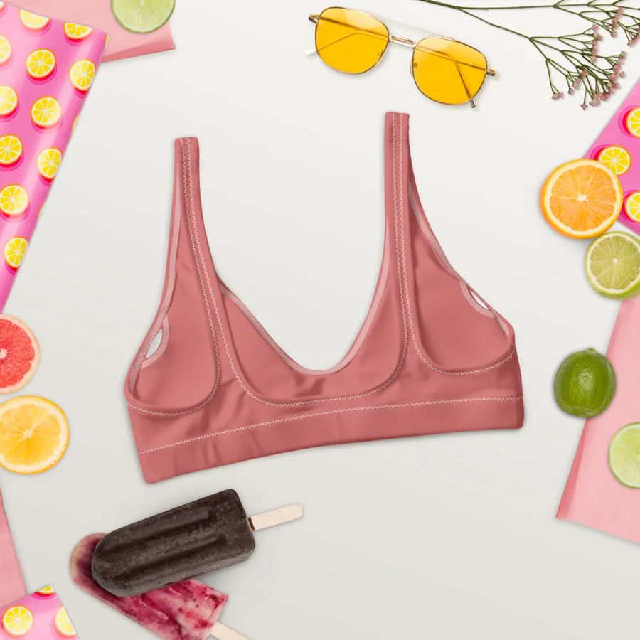 Cherry Blossom Pink Eco-Green Padded Bikini Top product image (4)