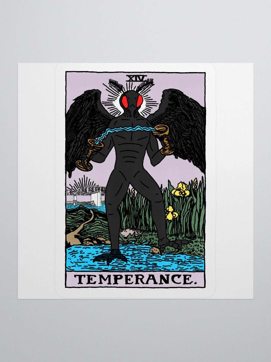 Mothman Tarot Card Sticker product image (1)
