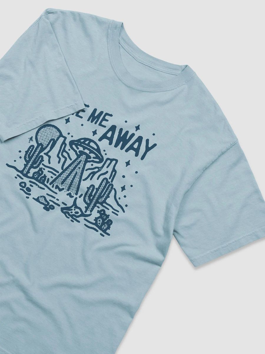 UFO Take Me Away | Funny Retro-Style Western Hipster T-Shirt of a UFO and Aliens in the Desert product image (7)