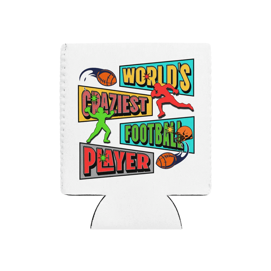 Worlds Craziest Football Player Dynamic Can Cooler product image (1)