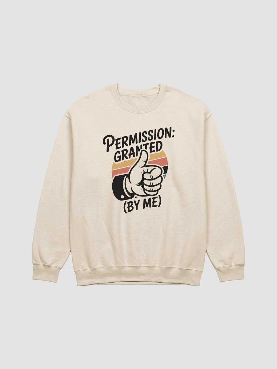 Permission Granted by Me Human Design Manifestor Sweatshirt product image (1)