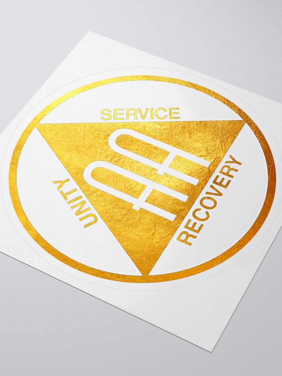Unity Service Recovery Gold Leaf Design Sticker product image (3)