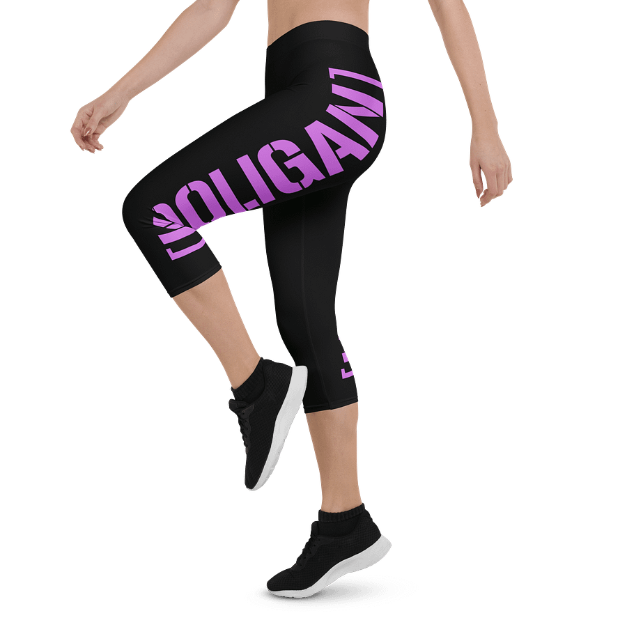 [KOOLIGAN] Kapris Blk & Purple product image (3)