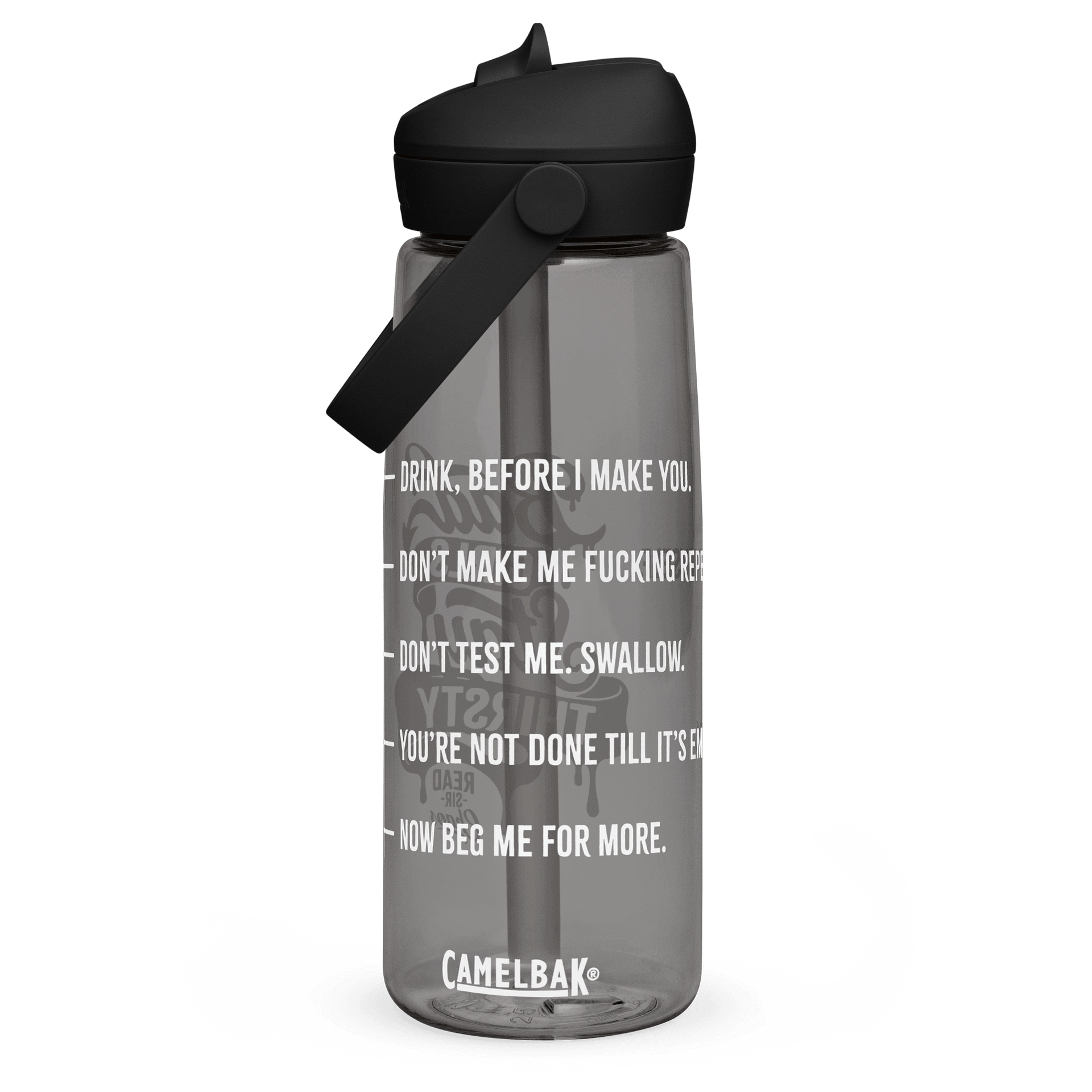 Bad Girls Stay Thirsty Flip Straw Bottle product image (1)