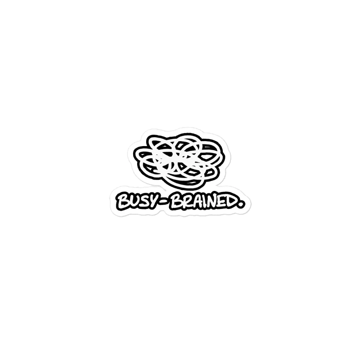 BUSY-BRAINED (lined design) magnet product image (1)