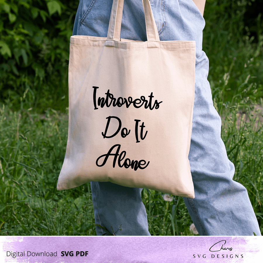 Introverts Do It Alone - SVG product image (4)