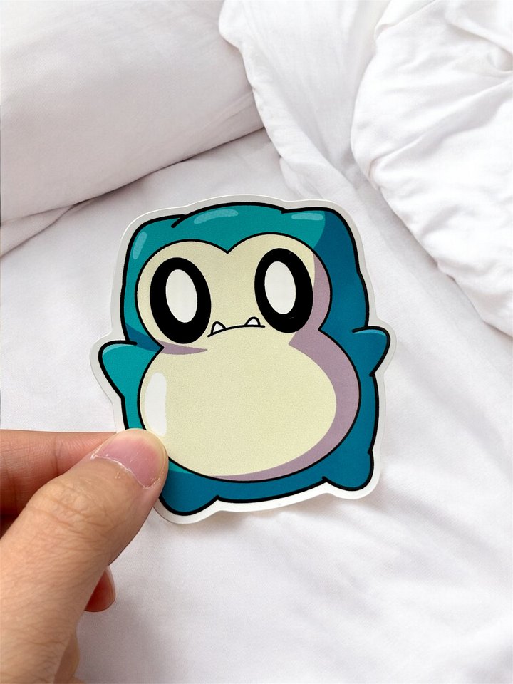 Snorlax Pokébean Waterproof Vinyl Stickers product image (1)