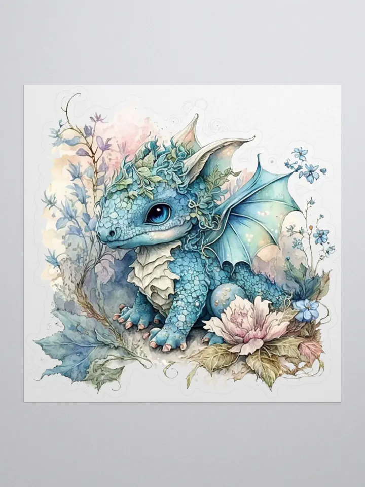 Whimsical Dragon Kiss Cut Stickers product image (3)