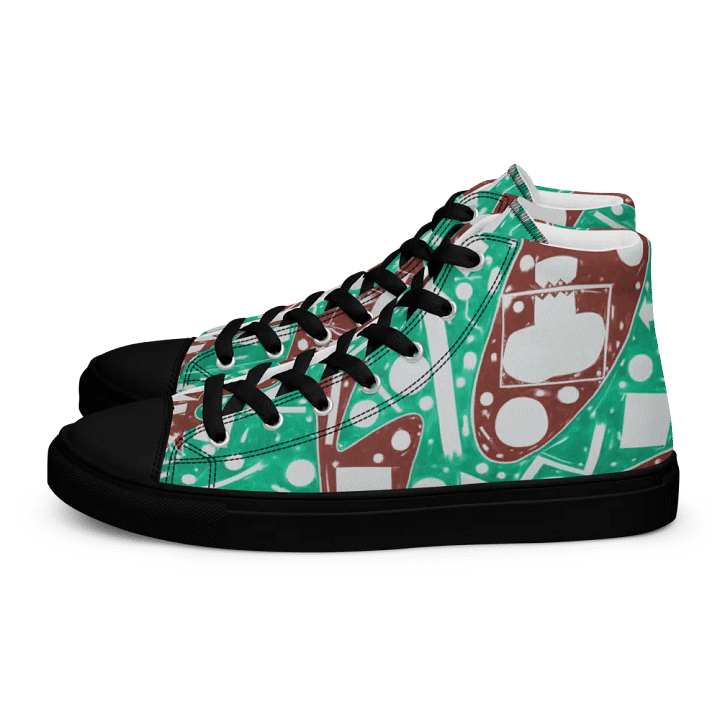 Cartoon Cosmos Men's High Top Canvas Shoes product image (1)