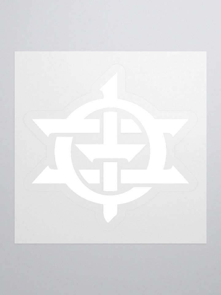Dr. Ozi Logo Icon Kisscut Stickers (White) product image (3)
