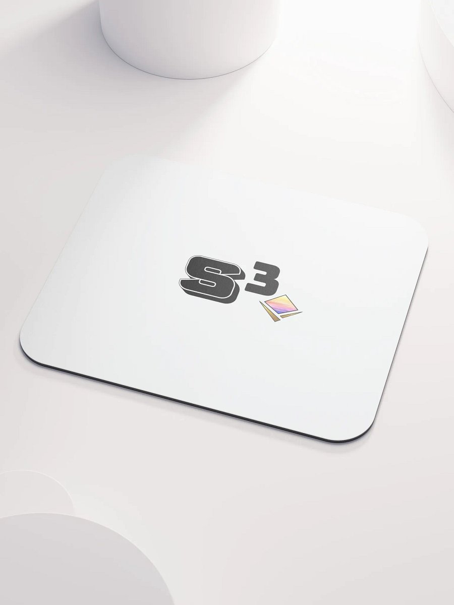 S³ Stripped // All White Mouse Pad product image (3)
