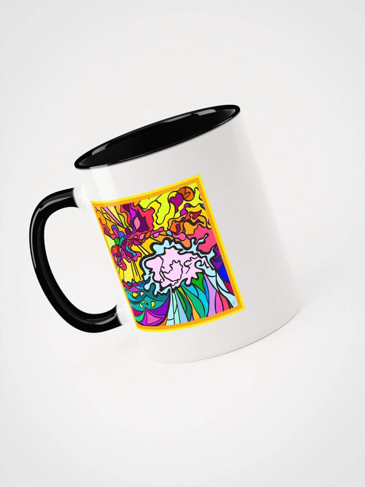 Vibrant Swirls Ceramic Mug – Wave at Sunset product image (1)