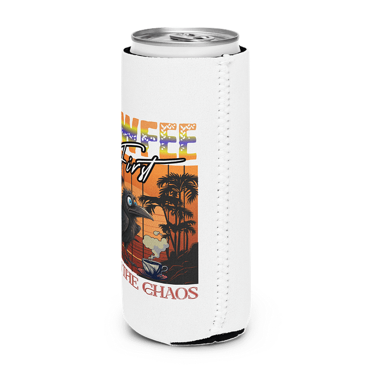 Cawfee First Then The Chaos Sunset Can Cooler product image (2)