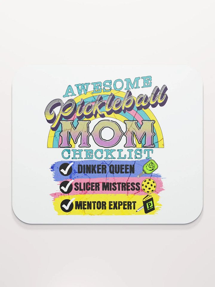 Mom Checklist Pickleball Mouse Pad product image (2)