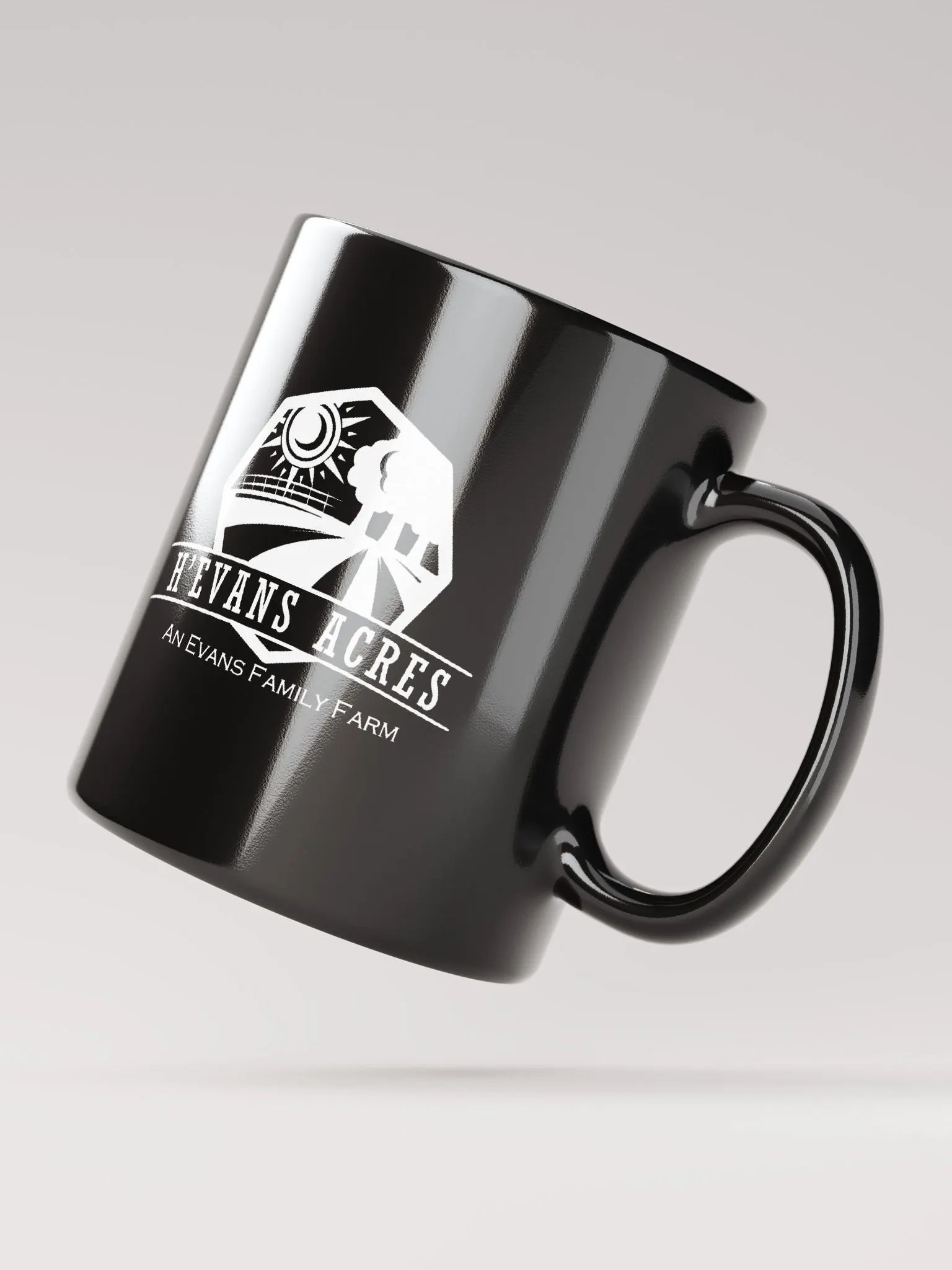 H'Evans Acres Black Mug product image (2)