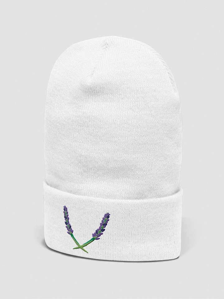 Lavender Sprigs Embroidered Beanie product image (7)