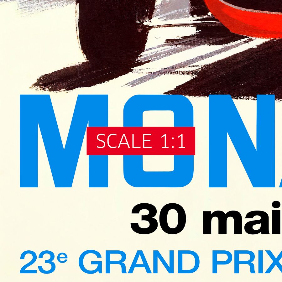 Monaco Vintage F1 Grand Prix, 1965 poster — Vintage Formula 1 poster, Monaco Grand Prix poster, retro travel poster, retro travel art product image (5)