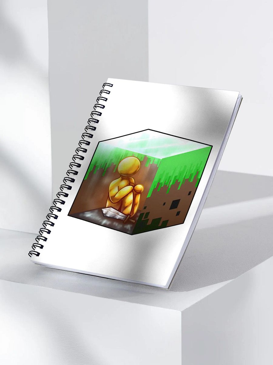 alan becker gold spiral notebook product image (3)