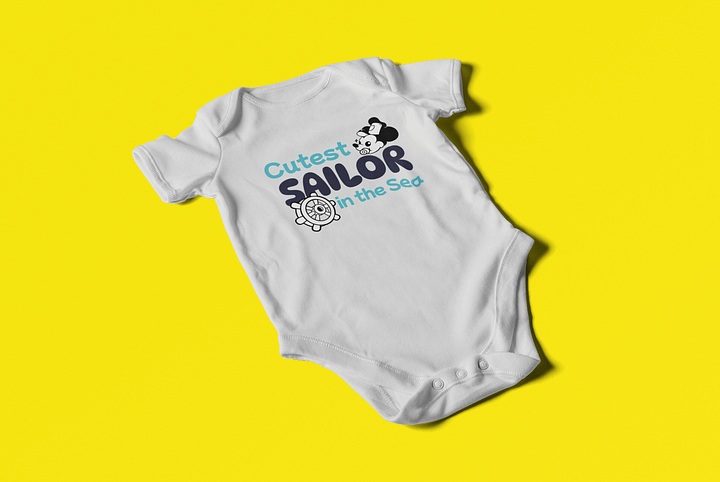 Cutest Sailor in the Sea - Baby Bodysuit Onesies for Boys and Girls product image (2)