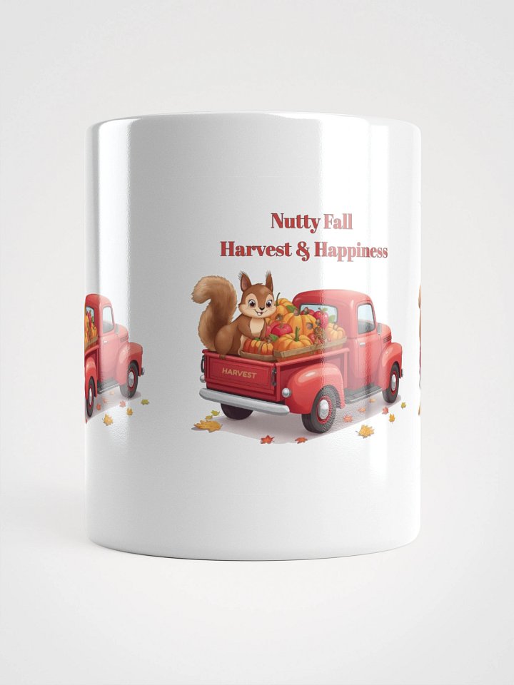 Nutty Fall Harvest & Happiness White Glossy Mug product image (2)