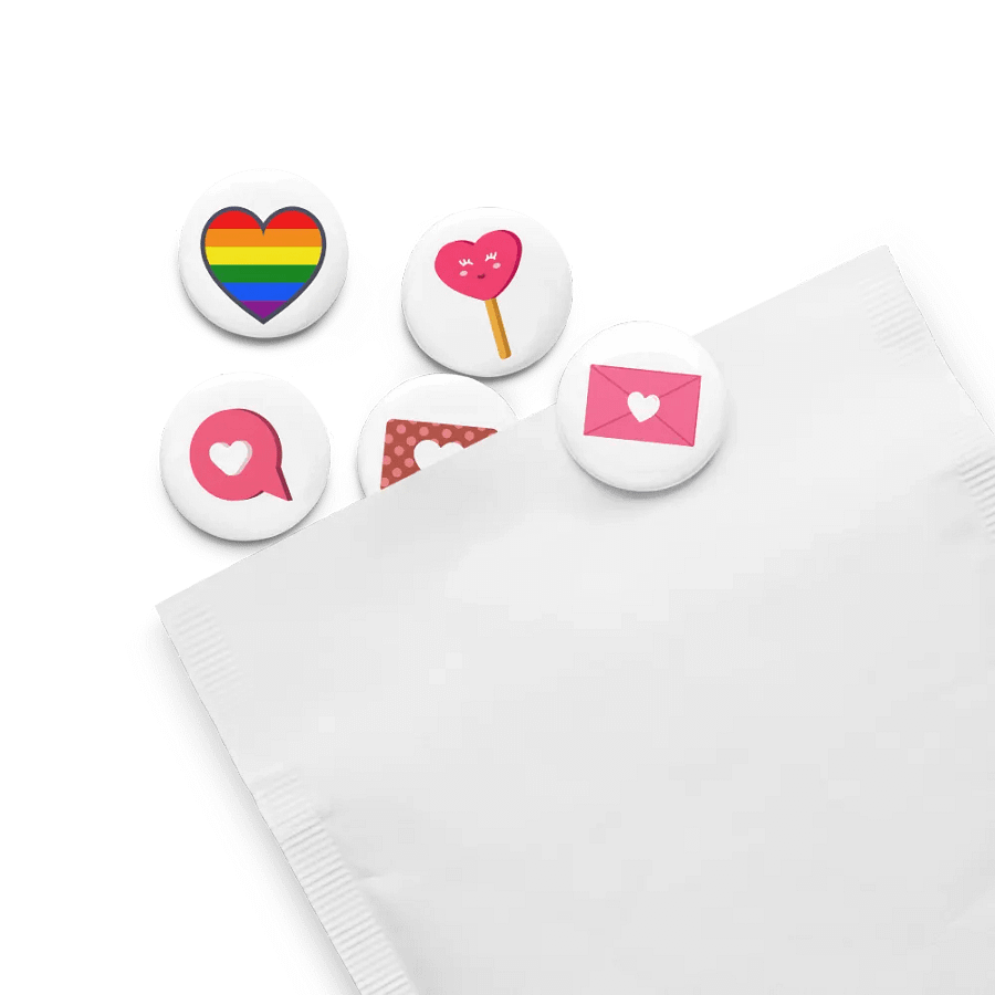 Set of Pin Buttons (Love & Peace) product image (13)