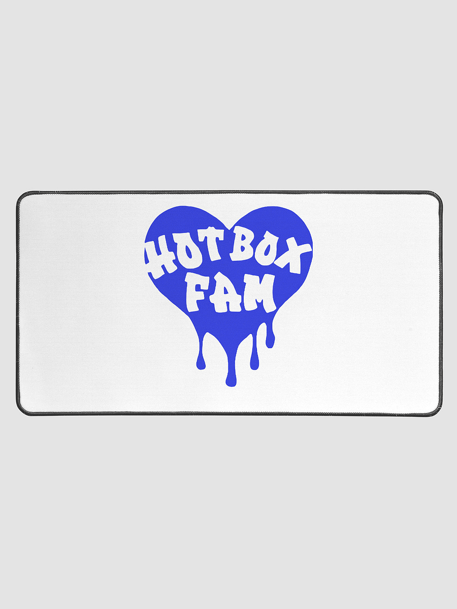 HOT BOX FAM TRANSPARENT ROYAL BLUE LOGO ON DESK MAT product image (1)