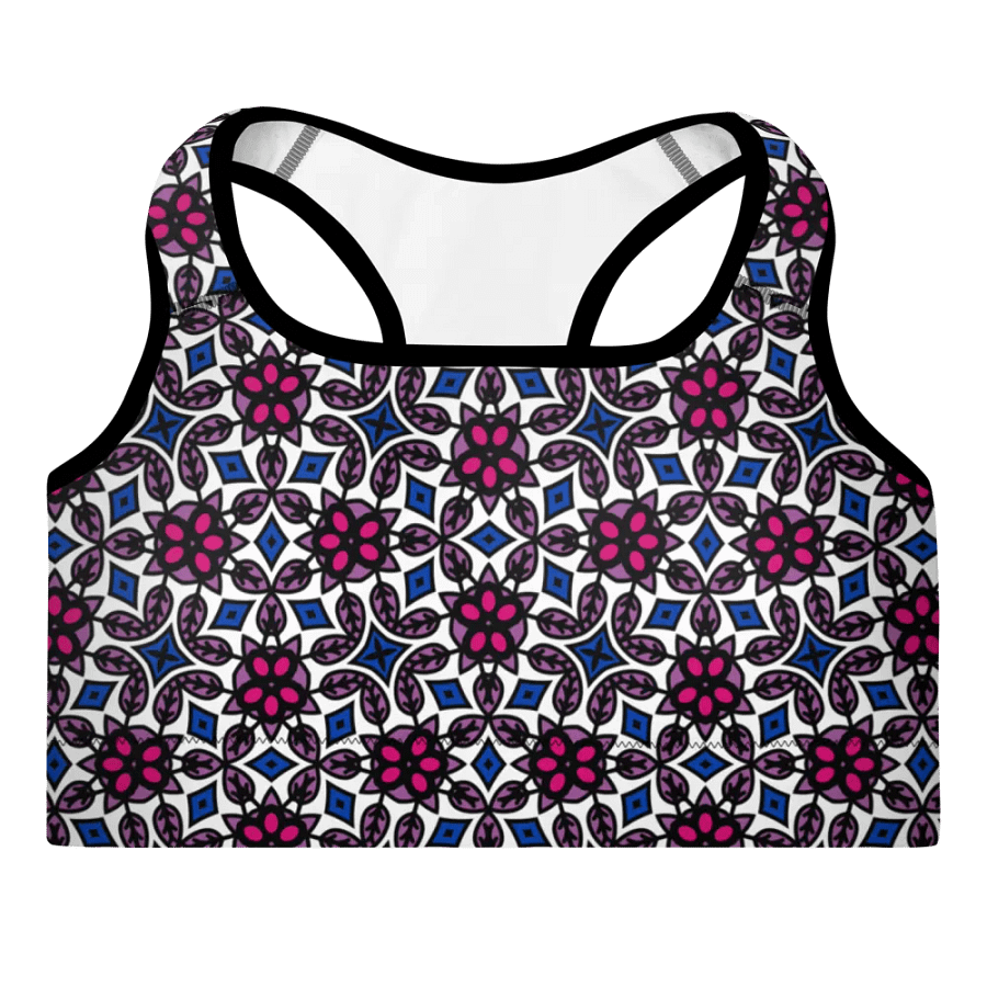 Bi Abstract (2) - Padded Sports Bra product image (3)
