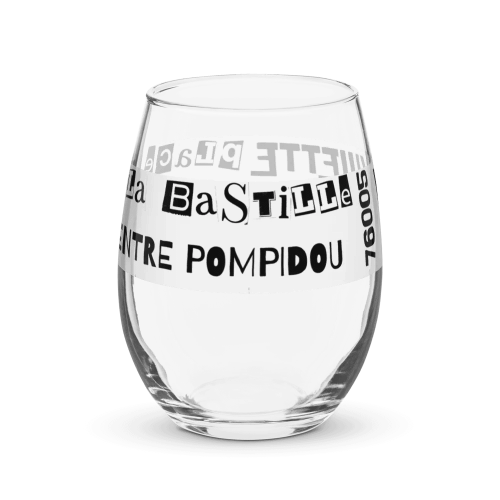 Paris Words • Pompidou • Glassware product image (1)