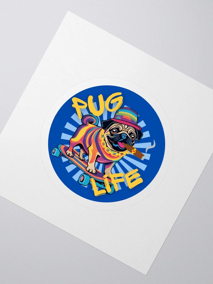 Pug Life Skateboarder Sticker product image (2)