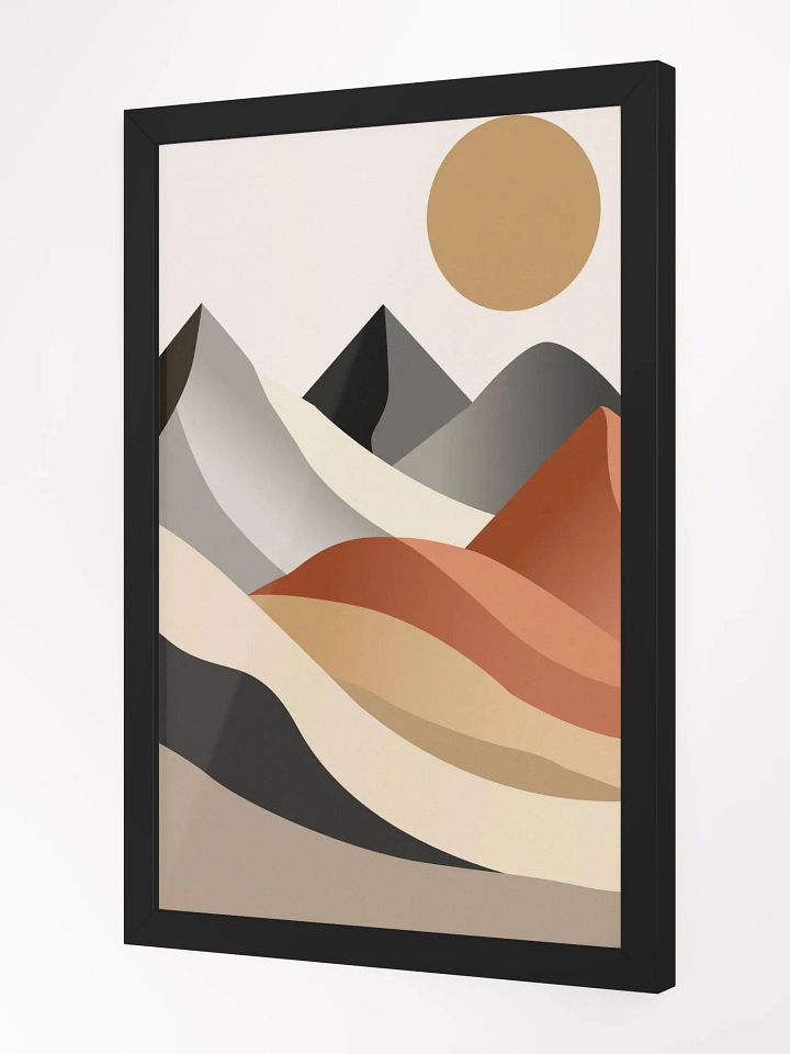 Minimalist Mountain Landscape Framed Poster product image (8)
