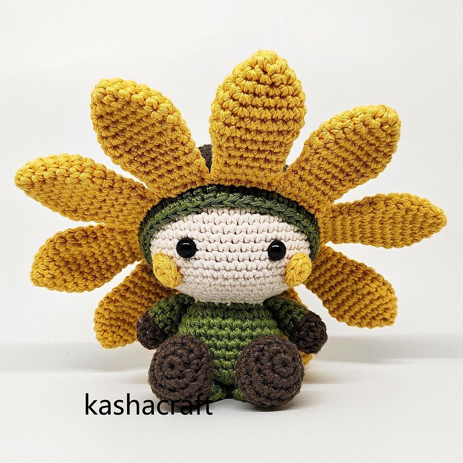 Sunny The Sunflower Amigurumi Crochet Doll Pattern Instruction product image (3)