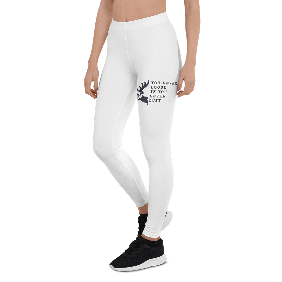 White Yoga Pants - Never Give Up product image (4)