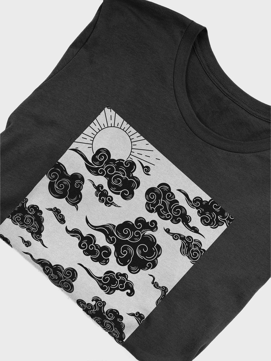 Ethereal Sun and Clouds Monochrome T-Shirt product image (18)