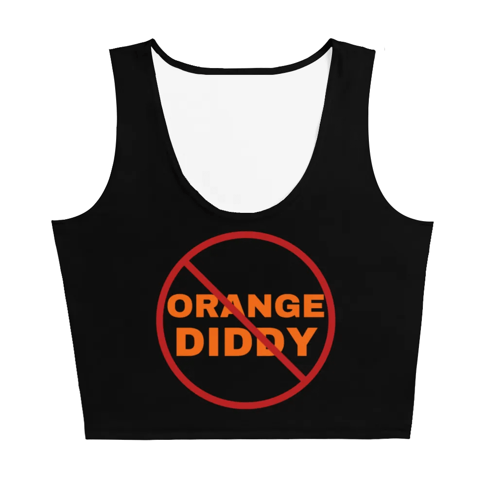 No Orange Diddy Stretchy Black Crop Top product image (5)