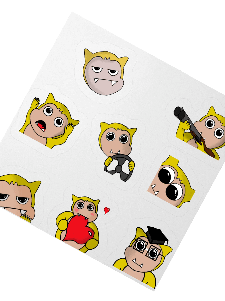 Emote Stickers 1 product image (7)