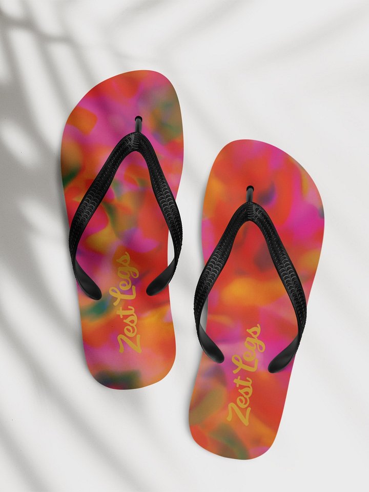 Flip flops "Vibrant Pink-Orange Tie-Dye" product image (1)