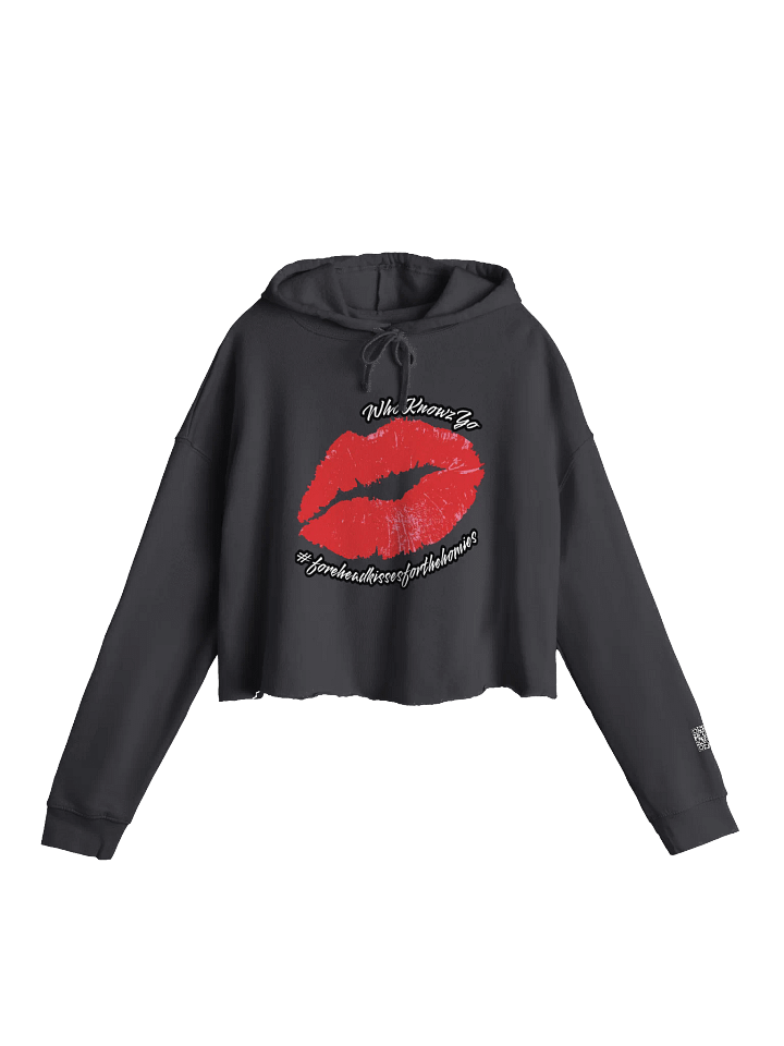 #foreheadkisses4thehomies crop top long-sleeve (red) product image (1)