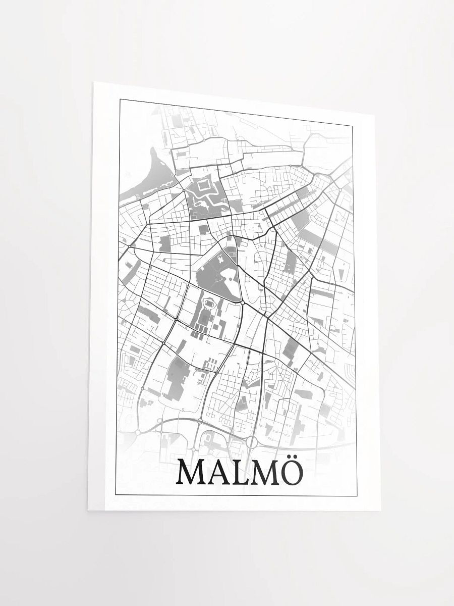 Malmö, Sweden, city map print product image (13)