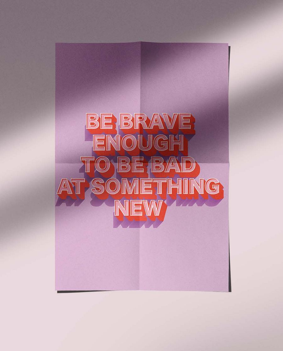 Be Brave Quote Affirmation Printable Wall Art Decor - Instant Download product image (4)