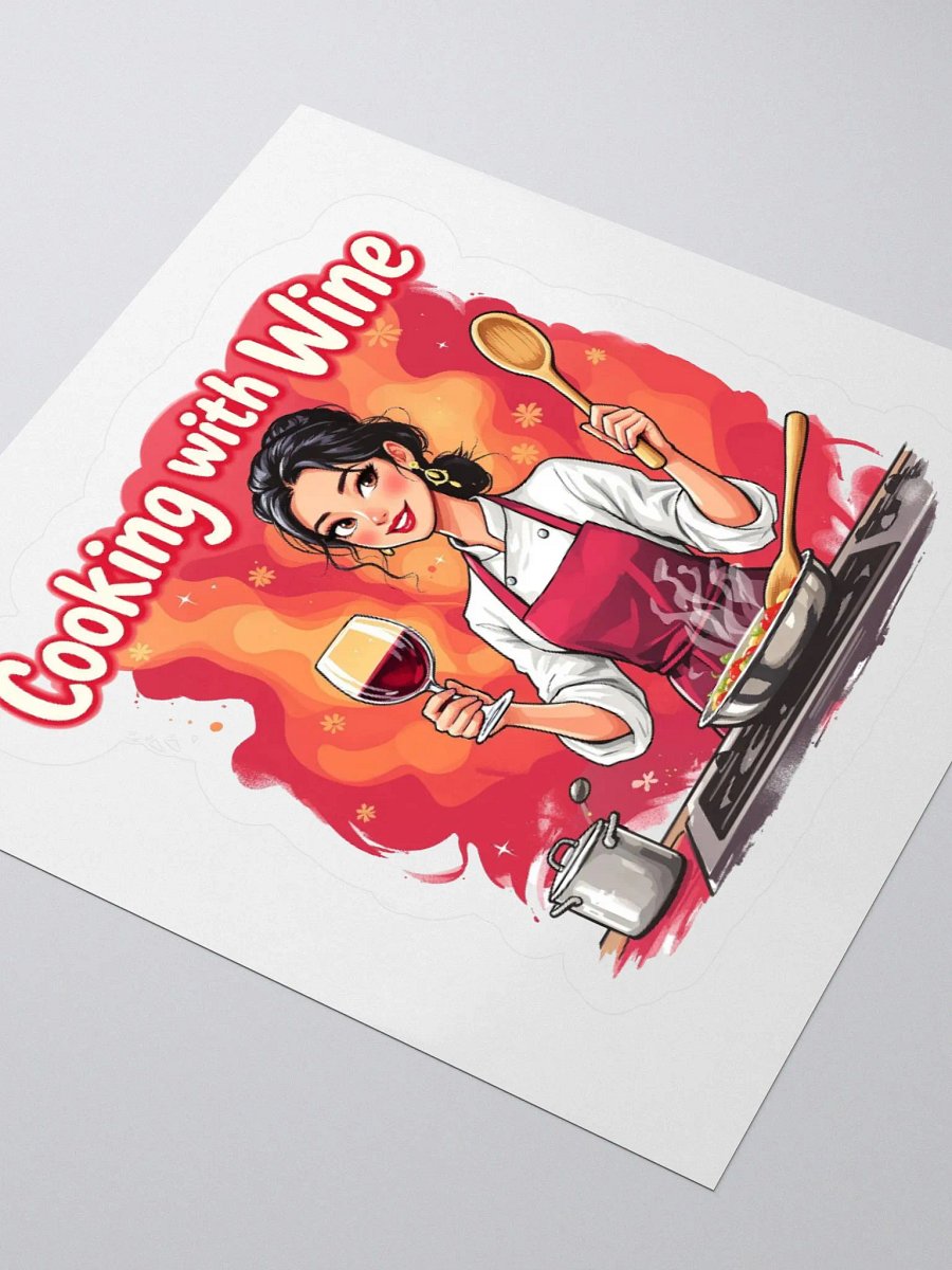 Cooking With Wine Sticker Set product image (9)