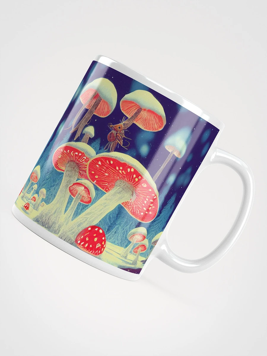 Enchanted Christmas Luminous Amanita Muscaria Mushroom Mug product image (7)