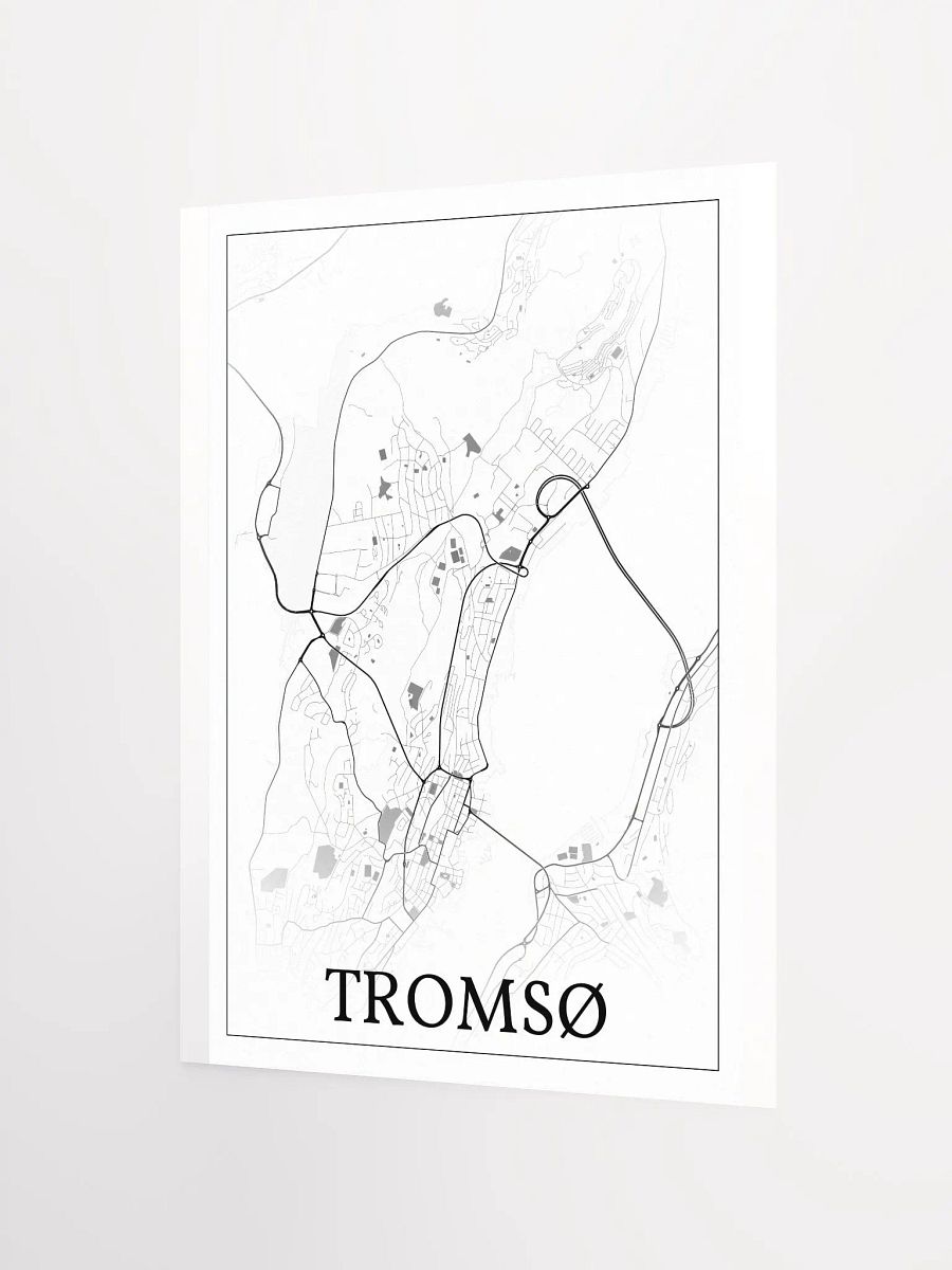 Tromsø, Norway, city map print product image (7)