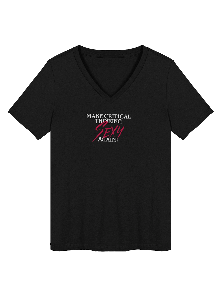 Make Critical Thinking Sexy Again! Women's Soft V-Neck product image (1)