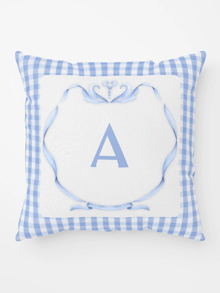 Blue Preppy Charm Pillow A product image (5)