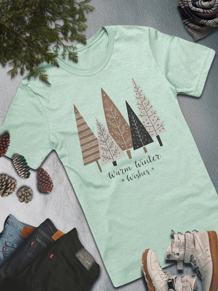 Warm Winter Wishes T-Shirt – Cozy and Stylish Holiday Fashion product image (3)