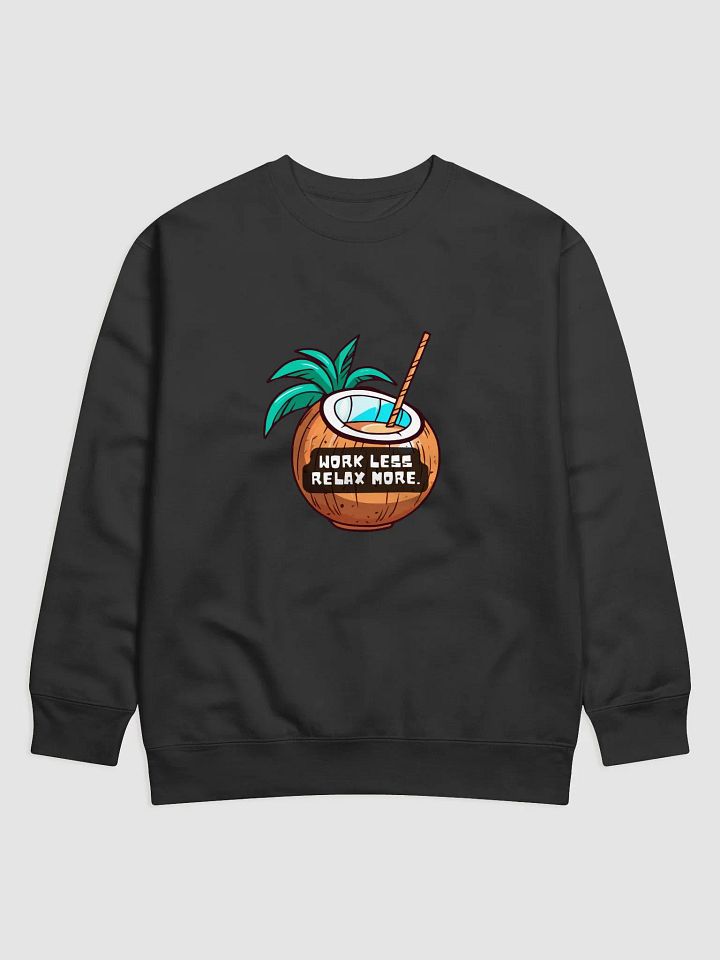 Tropical Relaxation Unisex Sweatshirt | | work less relax more product image (1)