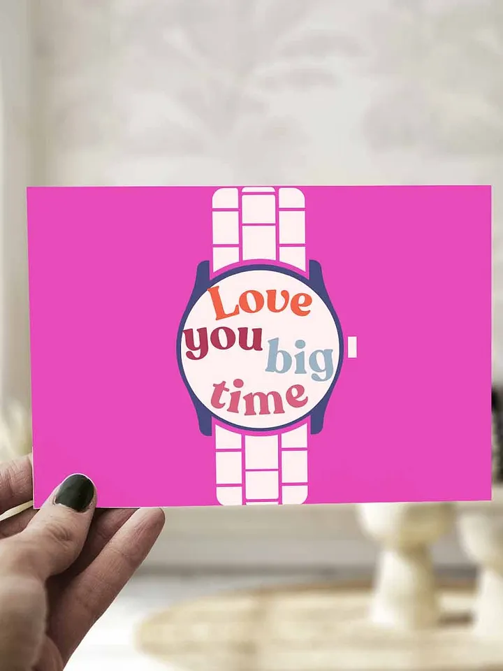 Love You Big Time Couple's Valentine Card product image (1)