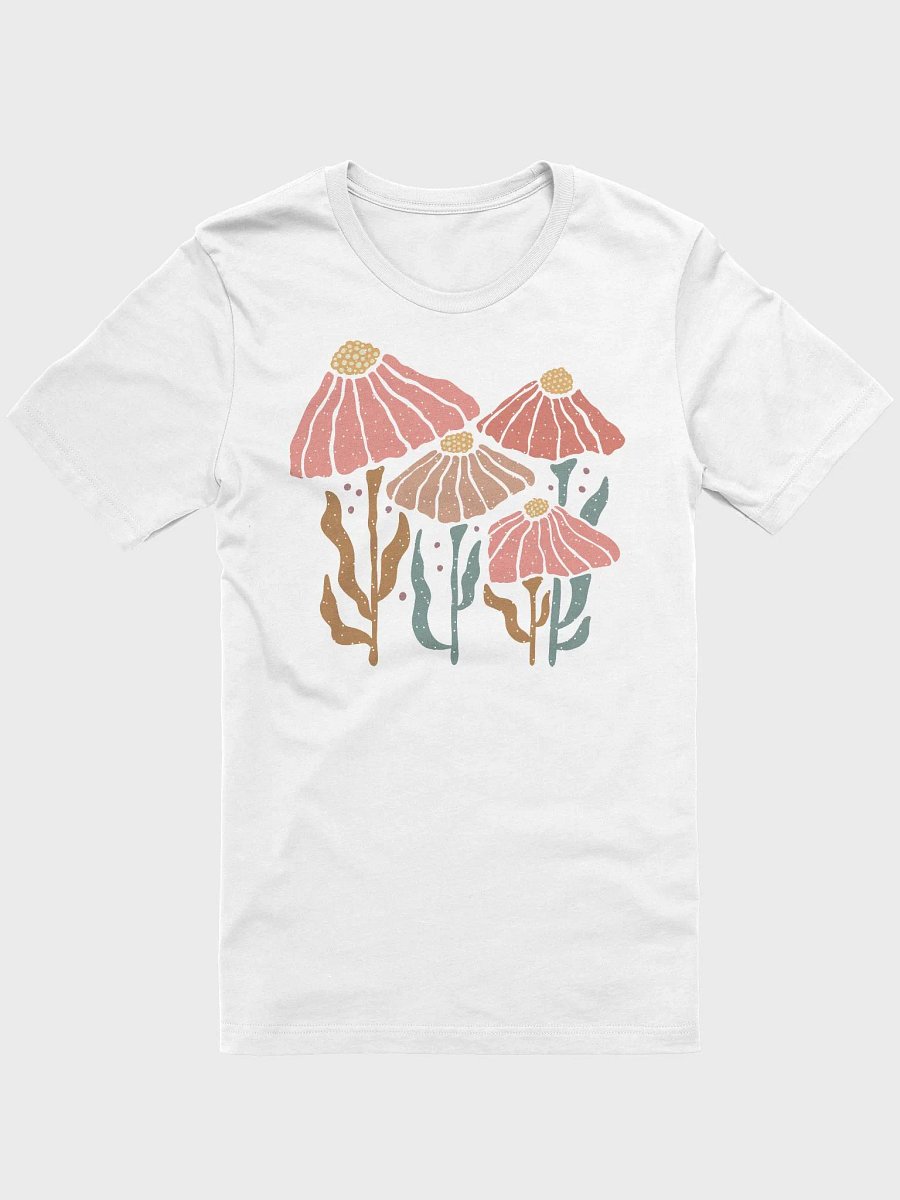 Boho Coral Blooms Artistic Retro Wildflower Graphic Tee product image (41)