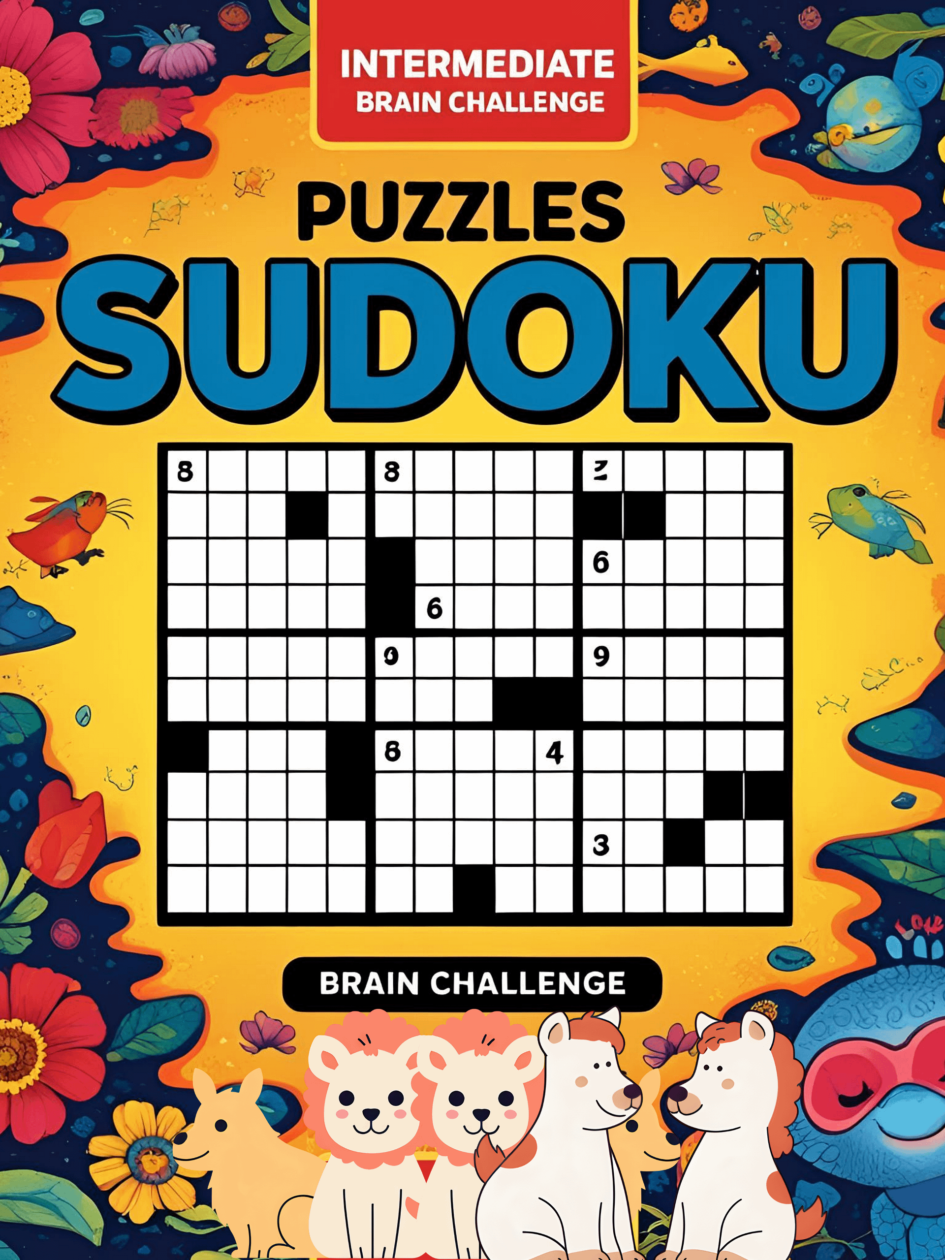 Sudoku Puzzles for Adults – Intermediate Brain Challenge Book product image (1)