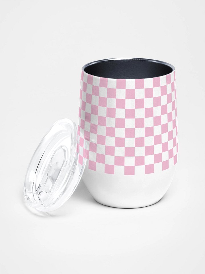 Checkered Charm Wine Tumbler product image (2)